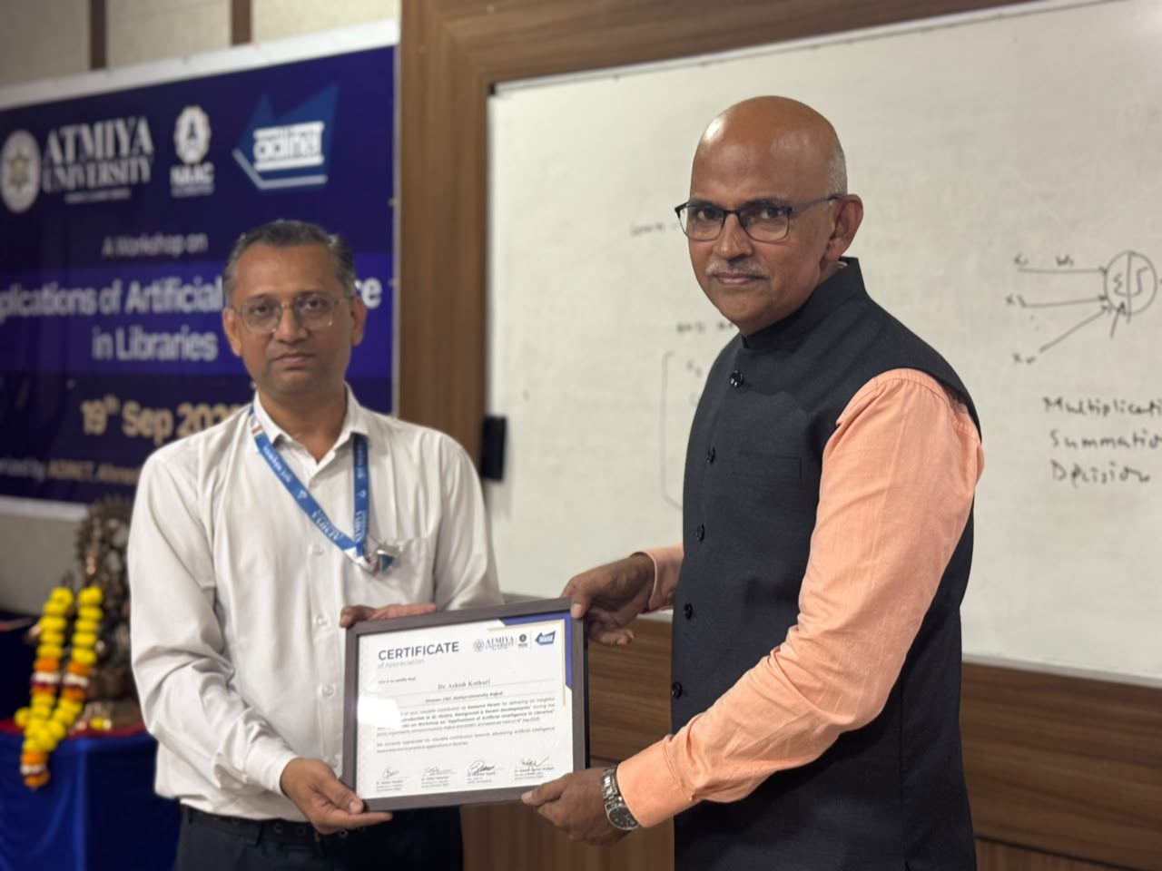 AI Workshop at Atmiya University Rajkot